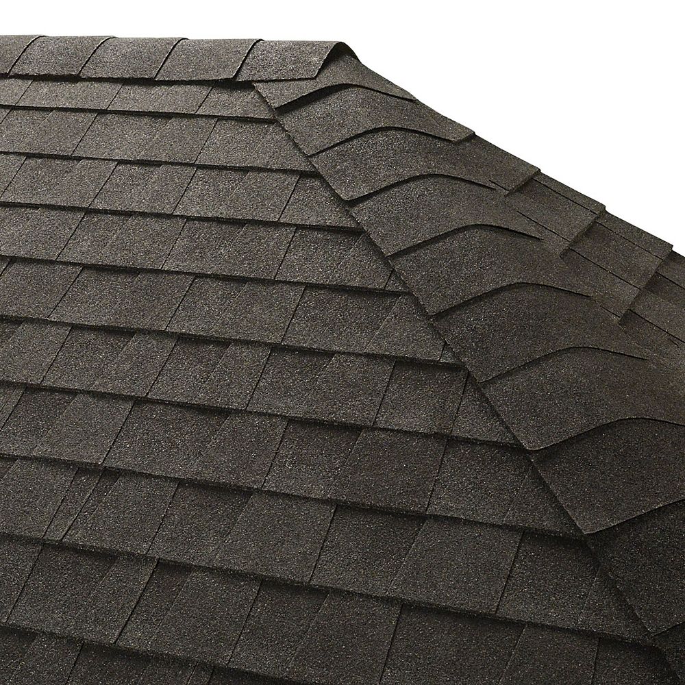 Black shingle roof
