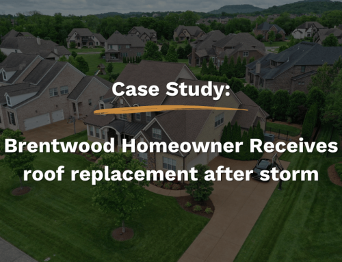 Brentwood Homeowner Receives roof replacement after storm