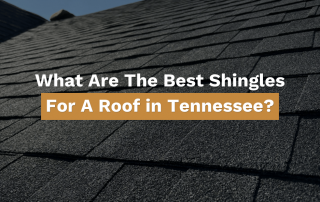 A close up of Tennessee Certainteed shingles with text reading "What are the best shingles for a roof in Tennessee"