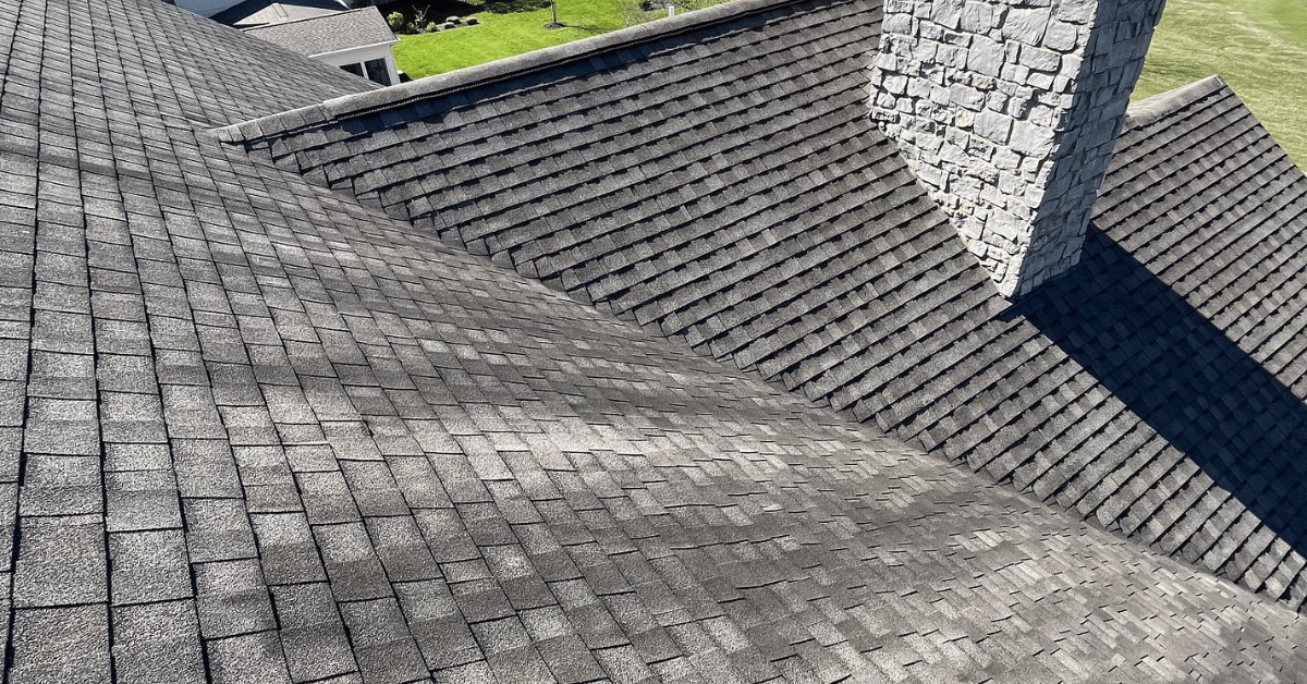 Close-up showing detailed craftsmanship and durable architectural shingles installed by Five Points Roofing in Middle Tennessee.