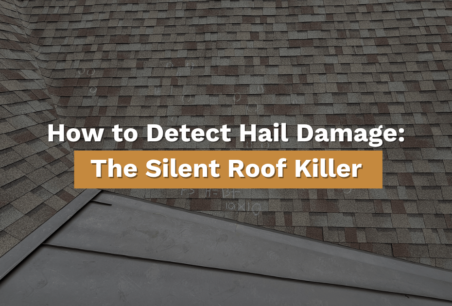 Hail damaged roof in Middle Tennessee with chalk marks from Five Points Roofing Roof Consultant