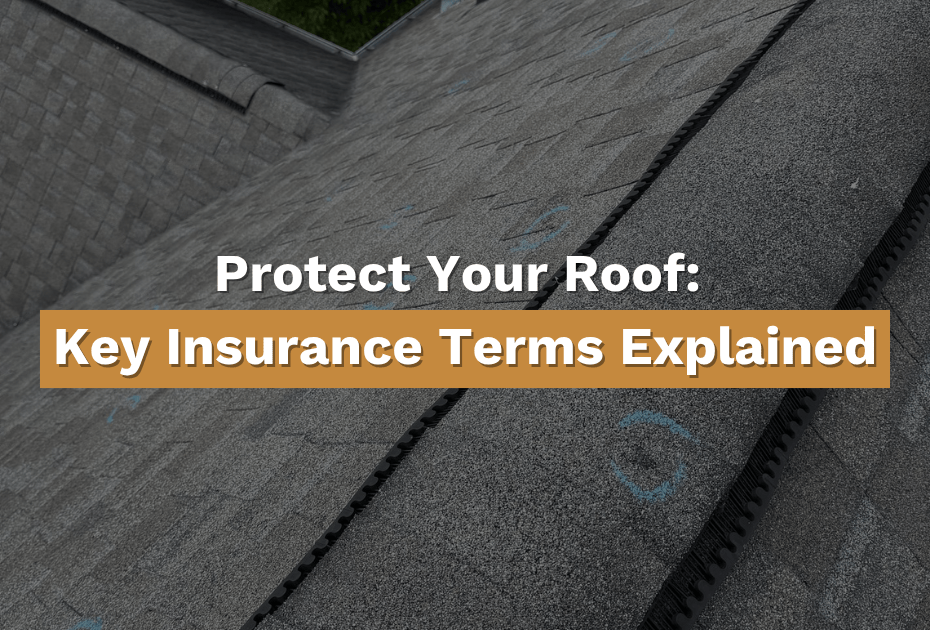 Protect Your Roof Key Insurance Terms Explained Close up of roof hail damage with inspection chalk marks