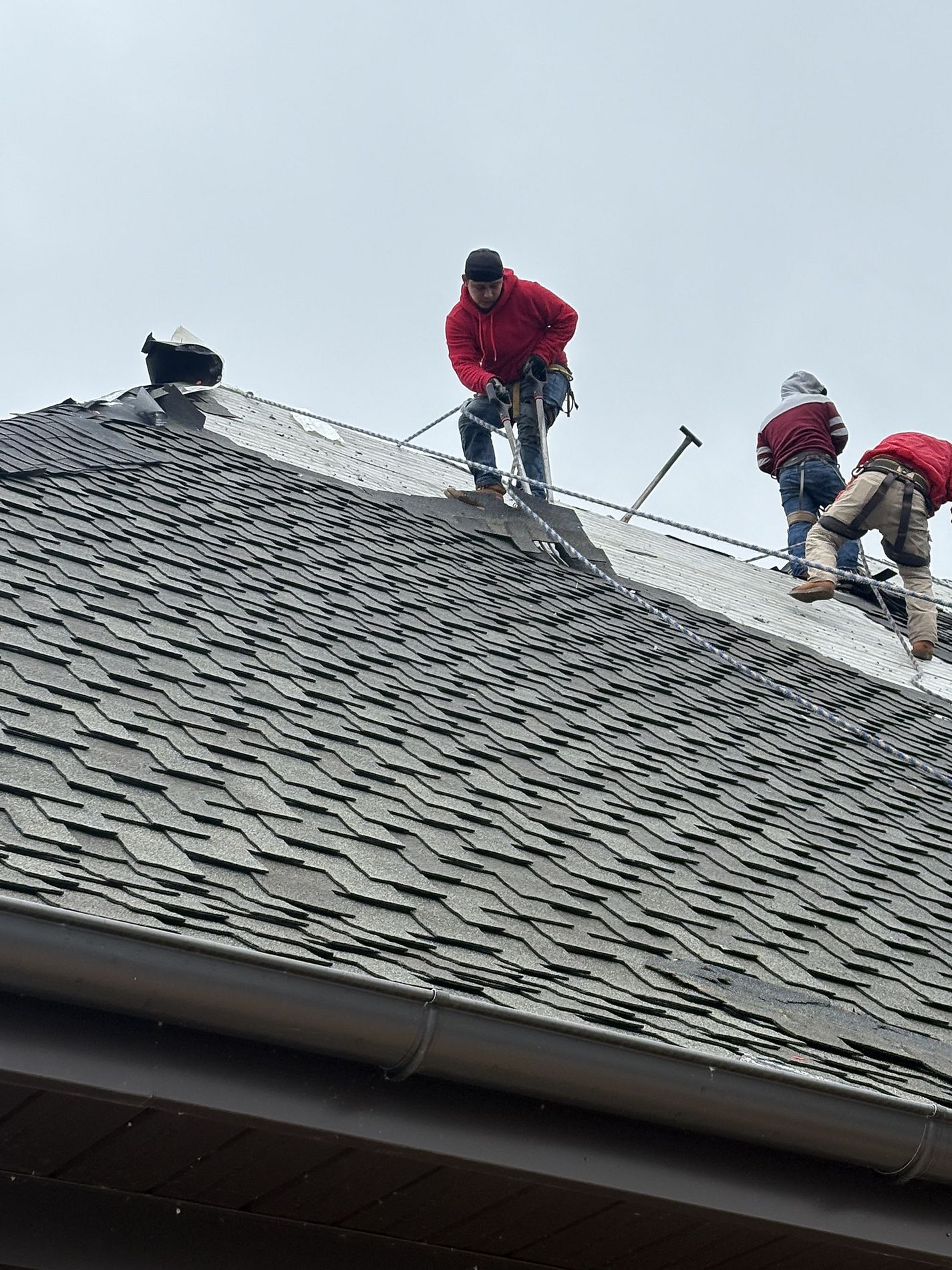 roof removal on bell harbor neighbor in hendersonville
